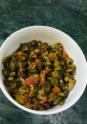 A picture of Bhindi fry.