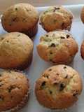 Muffin con gocce di cioccolato fondente