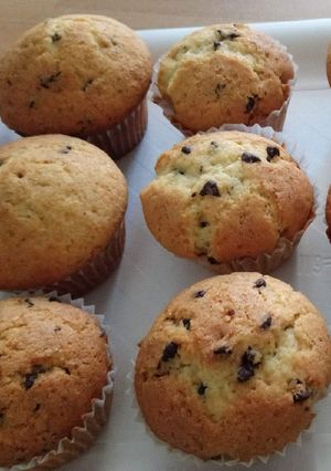 Foto di Muffin con gocce di cioccolato fondente