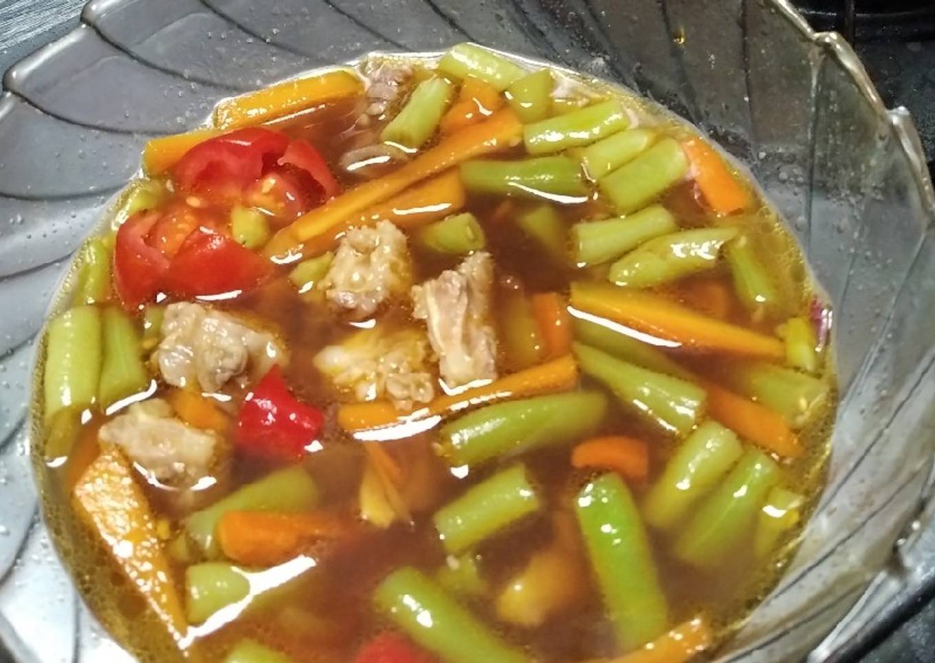 Sayur Asem Asem daging sapi