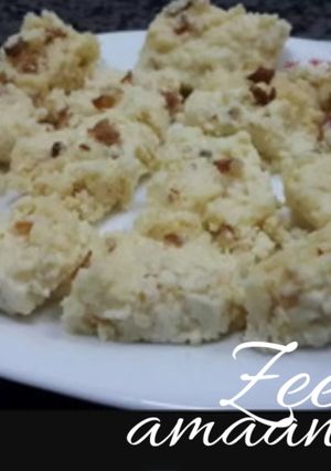 A picture of Homemade White Kalakand.