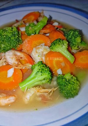 Foto resep Capcay Udang Wortel Brokoli