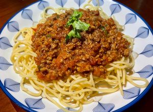 Hình của món Mỳ Spaghetti bò bằm sốt cà 🍝 🍅 🥩.