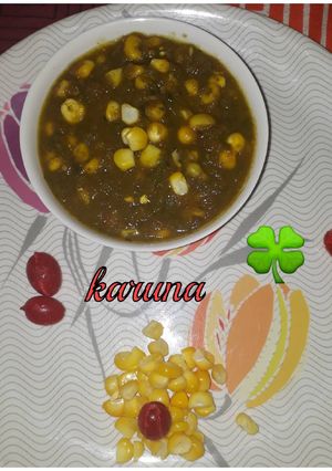 A picture of Corn Palak.