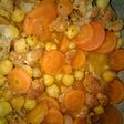 Garbanzos con zanahoria y salchichas de chorizo!!!