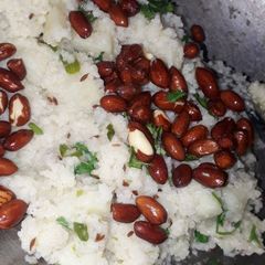 A picture of Vrat ke pulao (sama rice).