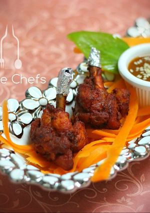 A picture of Chicken Lollipops.