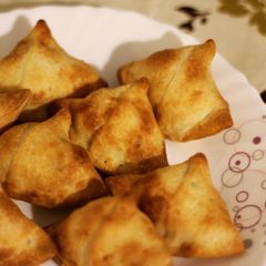 A picture of Baked Mini Samosas.