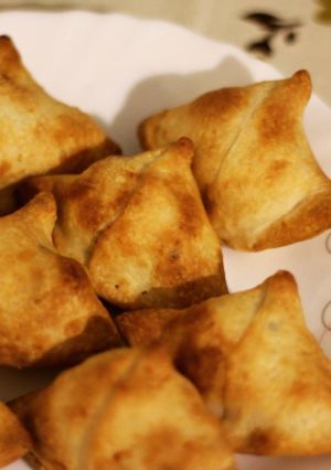 A picture of Baked Mini Samosas.