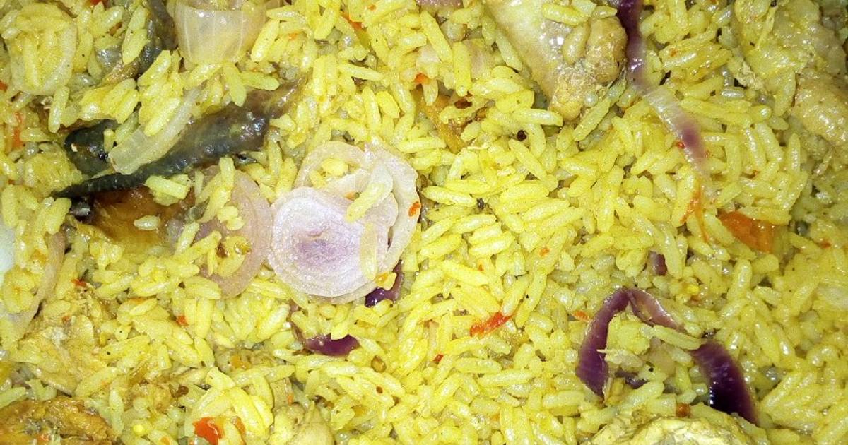 Simple Jollof Rice with Chicken Recipe by Nafisah Hadi Amin Cookpad