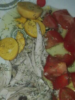 Una foto de Ensalada sobras cocido