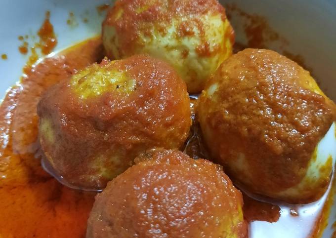 Resep Telur bumbu bali Anti Gagal