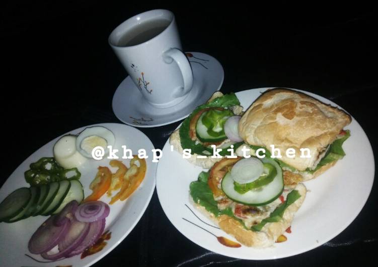 Recipe of Quick Home made sandwich