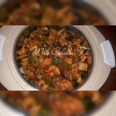 A picture of Faten doya me veggies.