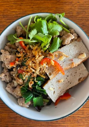Hình của món Bánh đúc Hà Nội.
