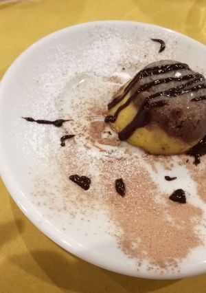 Foto di Tortino di cachi e cacao