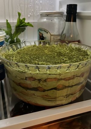 Una foto de Tiramisú de té matcha! 😍