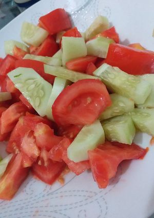 Φωτογραφία της συνταγής Σαλάτα δροσιστική 🍎🥒