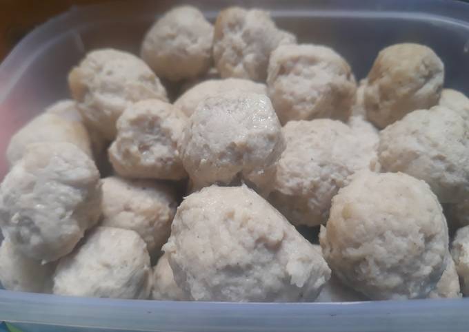 Resep Bakso Ayam Tanpa Tepung Non Gluten Debm Oleh Ibun Cookpad