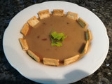 Crema de setas del bosque con champiñones