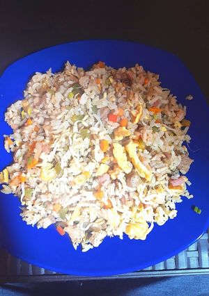 Una foto de Arroz estilo oriental casero
