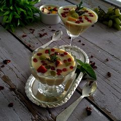 Sabudana Fruits Custard (without custard powder) A picture of Sabudana Fruits Custard (without custard powder).