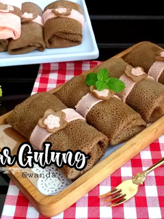 Foto resep Dadar Gulung Coklat Vla susu Vanila