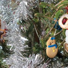 A picture of Christmas Ornament Spice Cookies.
