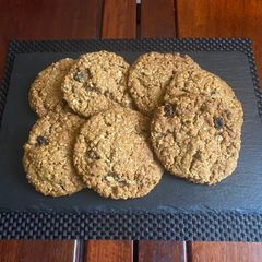 A picture of Eggless oat and cereal cookies.