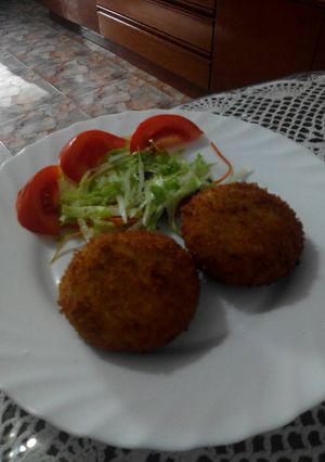 Una foto de コロッケ croquetas japonesas