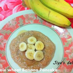 A picture of Whole-wheat banana pancake.