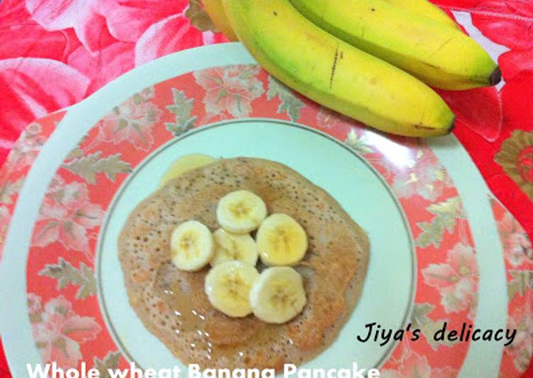 Recipe of Super Quick Homemade Whole-wheat banana pancake