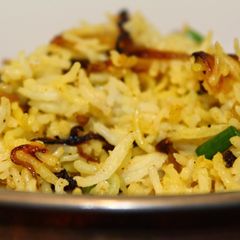 Aloo and Spring onion rice A picture of Aloo and Spring onion rice.