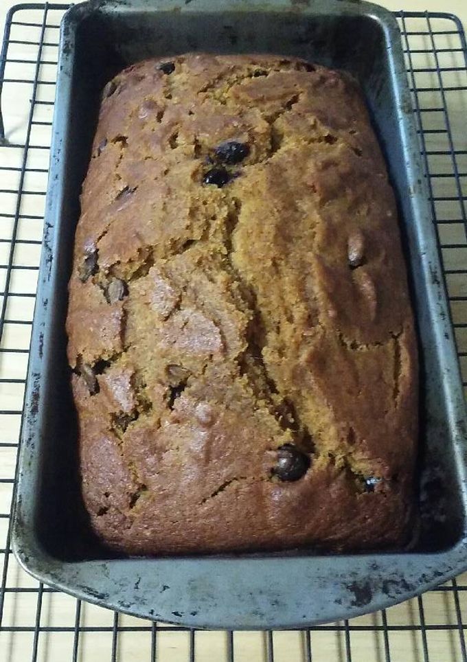 A picture of Pumpkin Chocolate Chip Bread.
