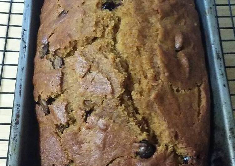 Easiest Way to Prepare Super Quick Homemade Pumpkin Chocolate Chip Bread