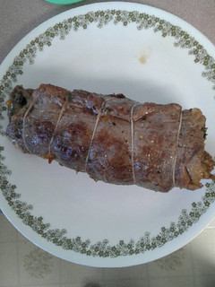 A picture of Stuffed flank steak.