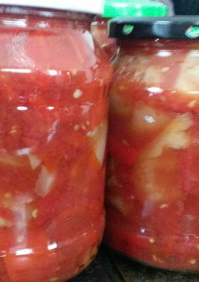 Natúr lecsó télire recept fotója