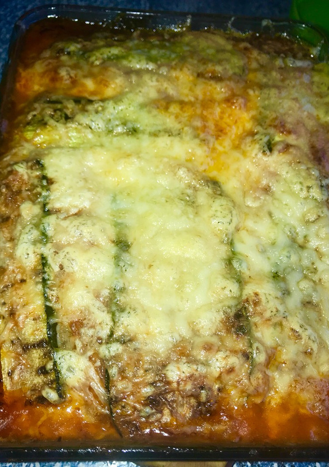 Una foto de Pastel de calabacín y fiambre de pavo