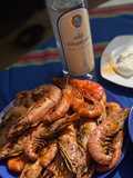 Garnelen mit Ouzo