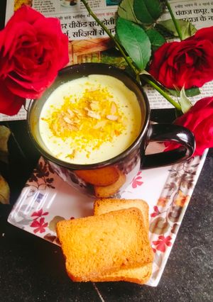 A picture of TURMERIC MILK / Golden Milk 😋 Masala Hadi DooDH 😋 (Boost your Immunity).