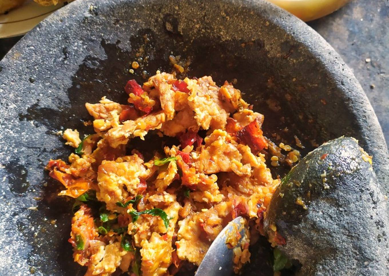 Sambal tempe kemangi