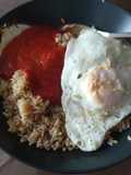 Huevo frito con arroz, para gente con prisas