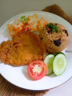 Foto resep 472. Nasi Goreng Ati Ampela Telur Dadar