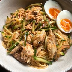 A picture of Gochujang Mackerel Capellini.