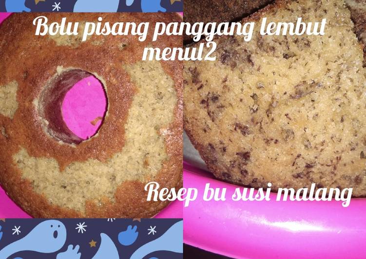 Bolu pisang lembut menul2 no mixer