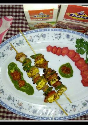 A picture of Ciba Achari paneer tikka.