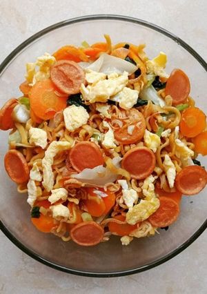Foto resep Mie goreng sosis