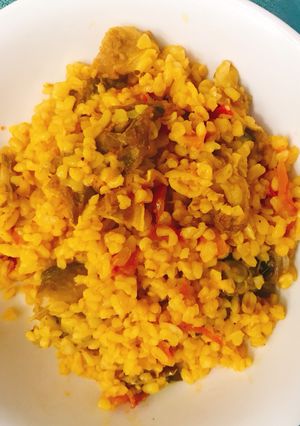 A picture of Oil rice.