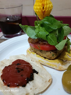 Una foto de Hamburguesas de pollo