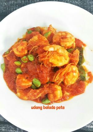 Foto resep Udang balado pete